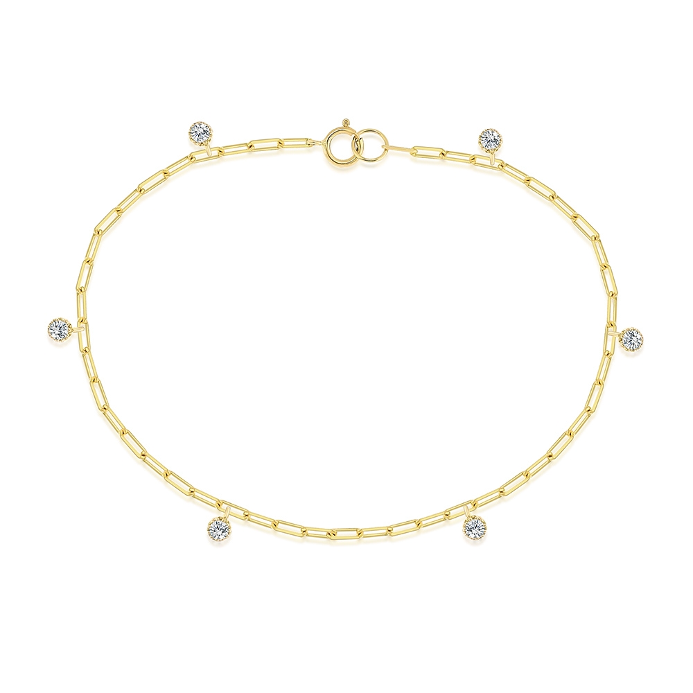 Brățară din aur galben cu pietre Diamant