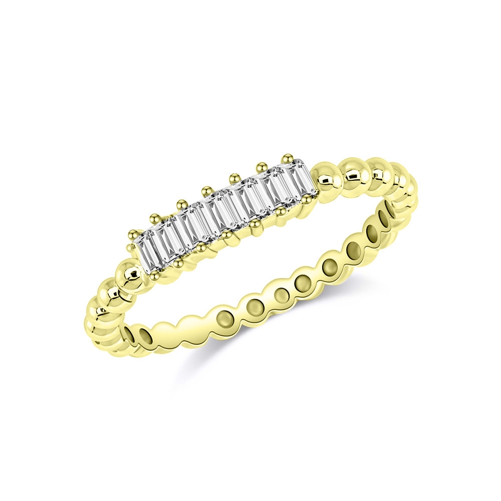 Verighetă din aur galben cu pietre Diamant