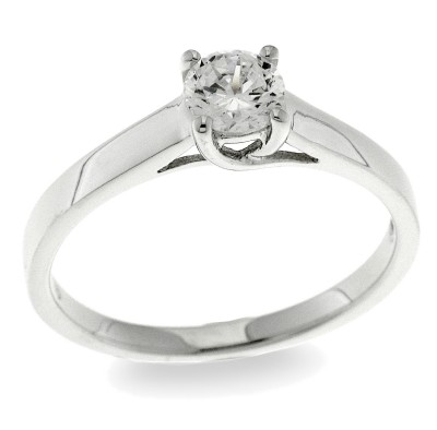 Inel din argint  cu pietre Cubic Zirconia Incolor