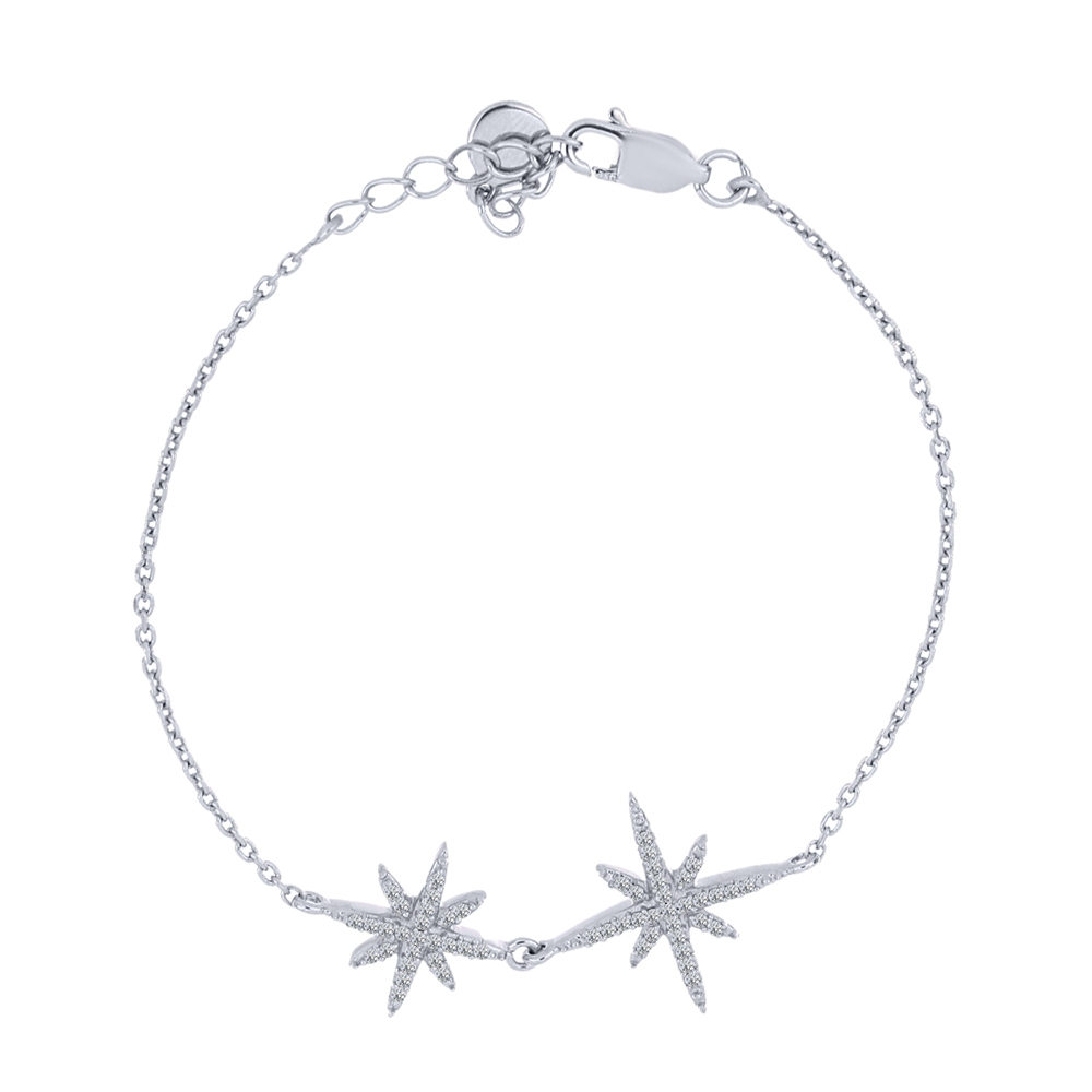 Brățară din argint  cu pietre Cubic Zirconia Incolor