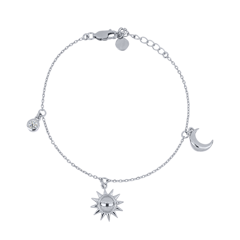 Brățară din argint  cu pietre Cubic Zirconia Incolor