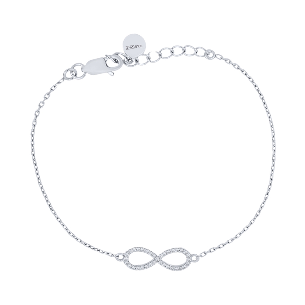 Brățară din argint  cu pietre Cubic Zirconia Incolor