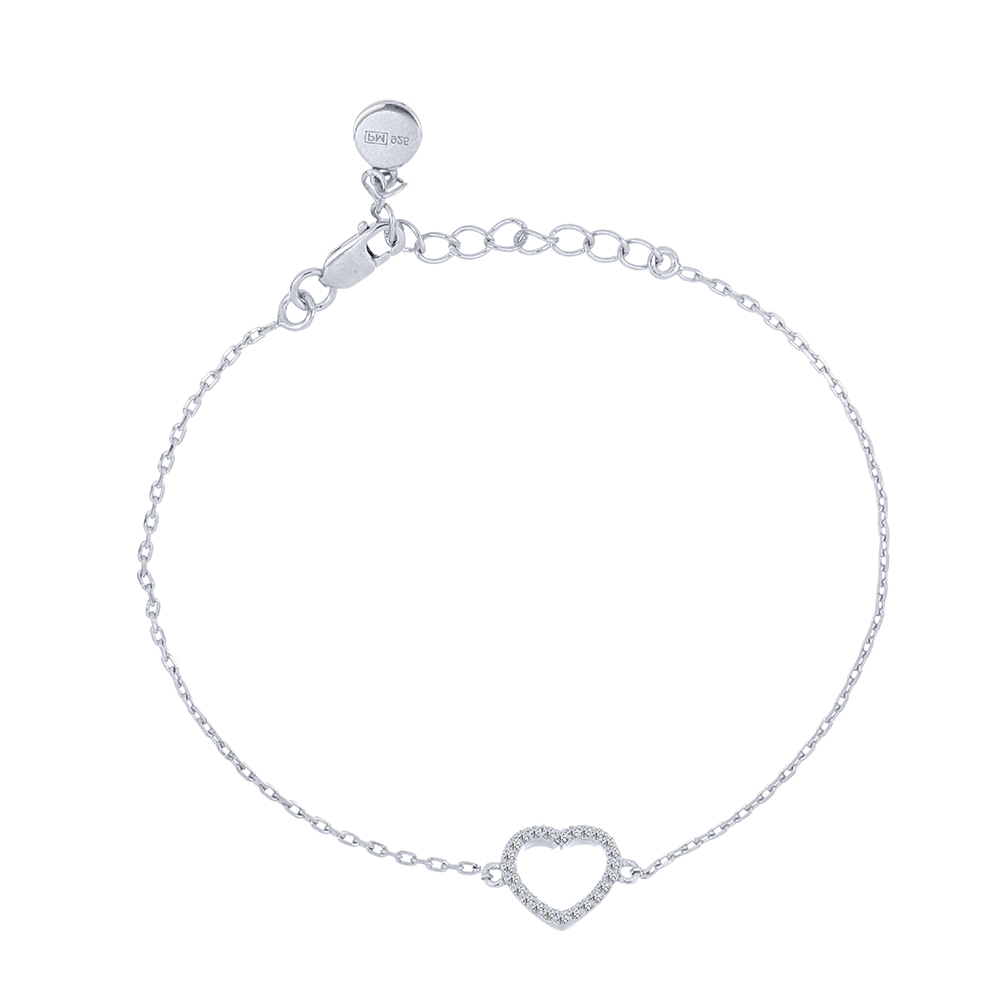 Brățară din argint  cu pietre Cubic Zirconia Incolor