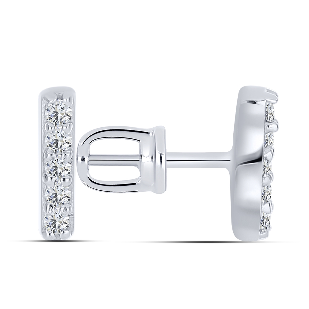 Cercei Pusete din argint  cu pietre Cubic Zirconia Incolor