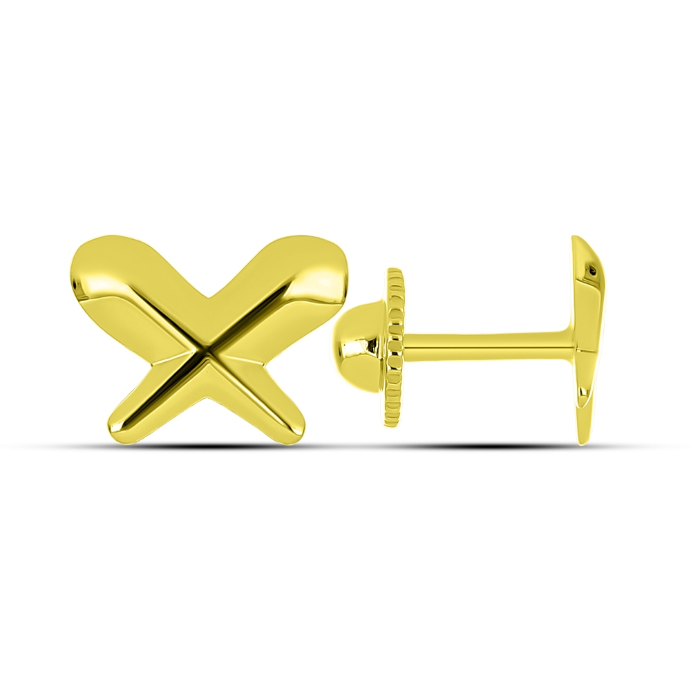 Cercei Pusete din aur galben fără pietre