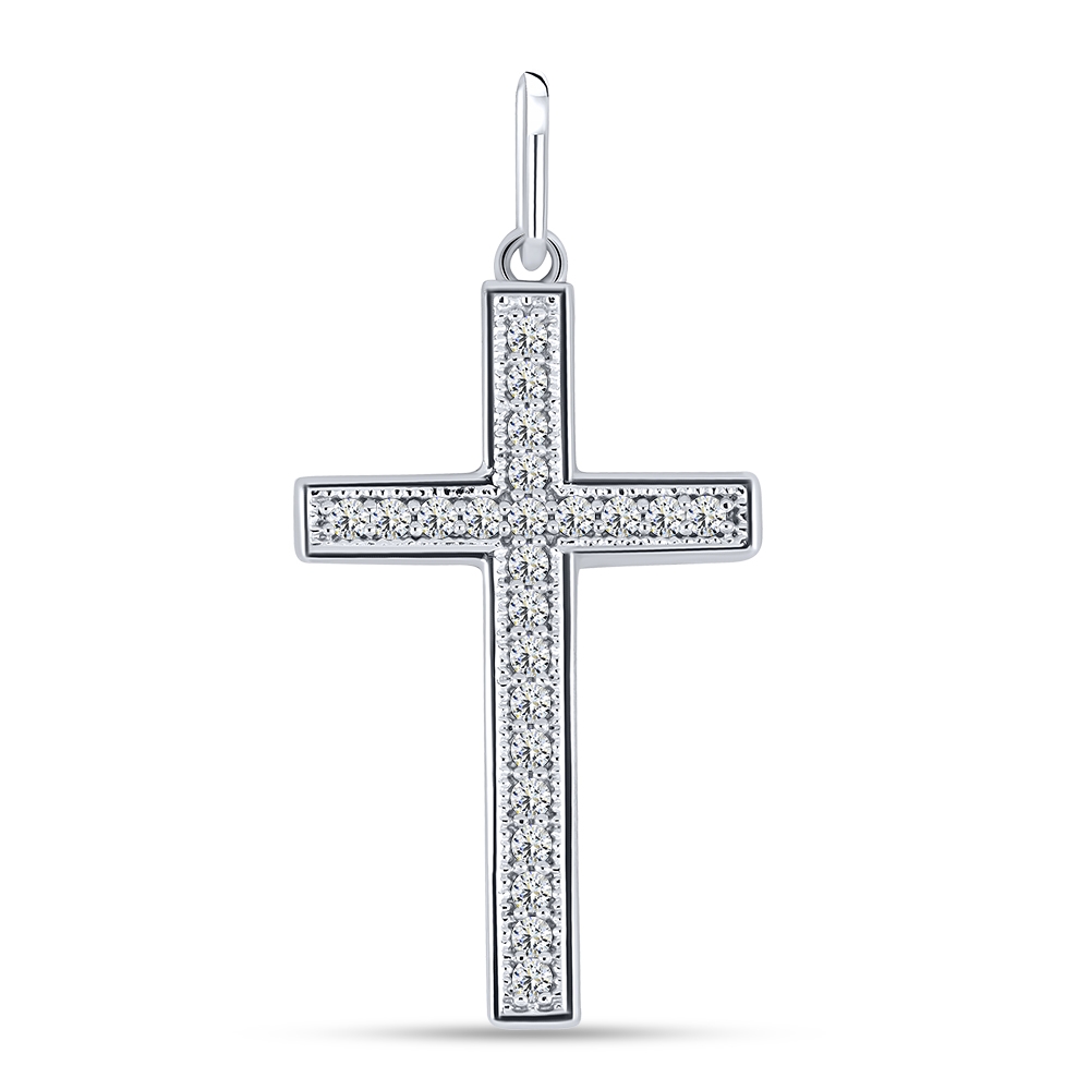 Pandantiv din argint  cu pietre Cubic Zirconia Incolor