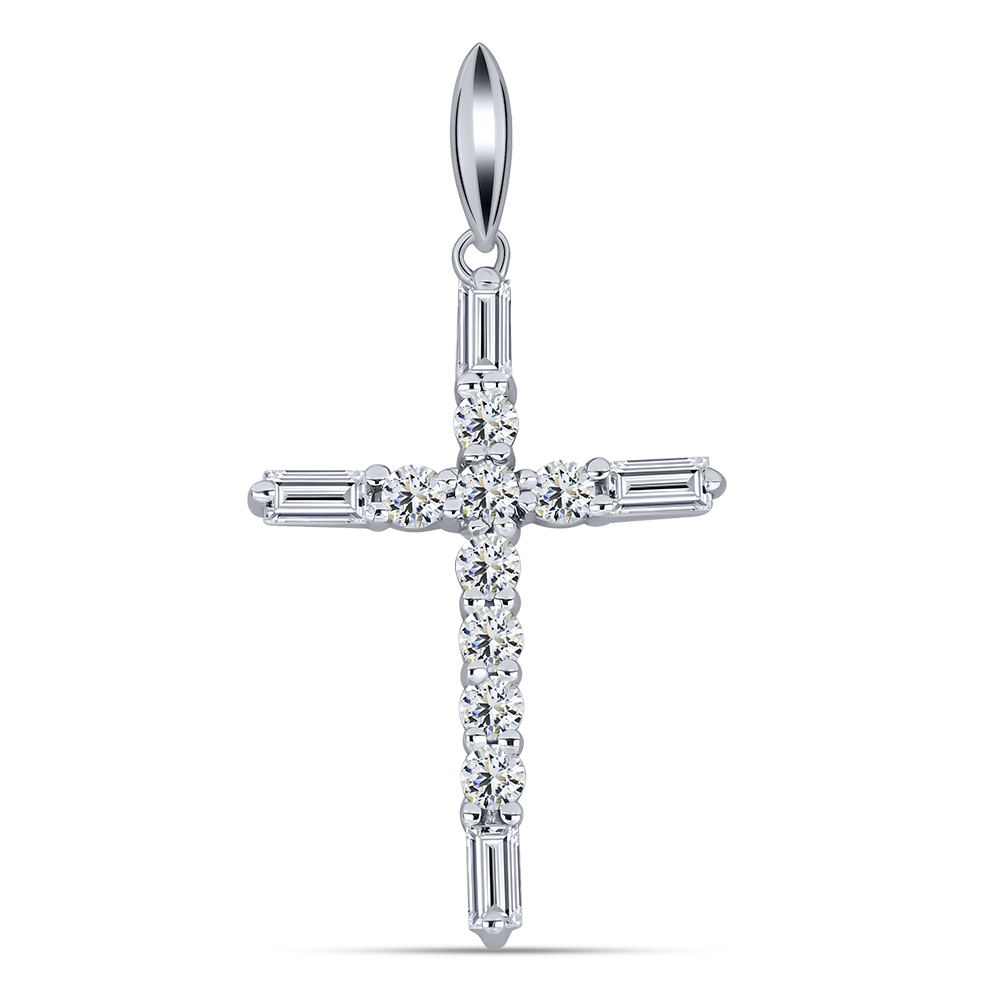 Pandantiv din argint  cu pietre Cubic Zirconia Incolor