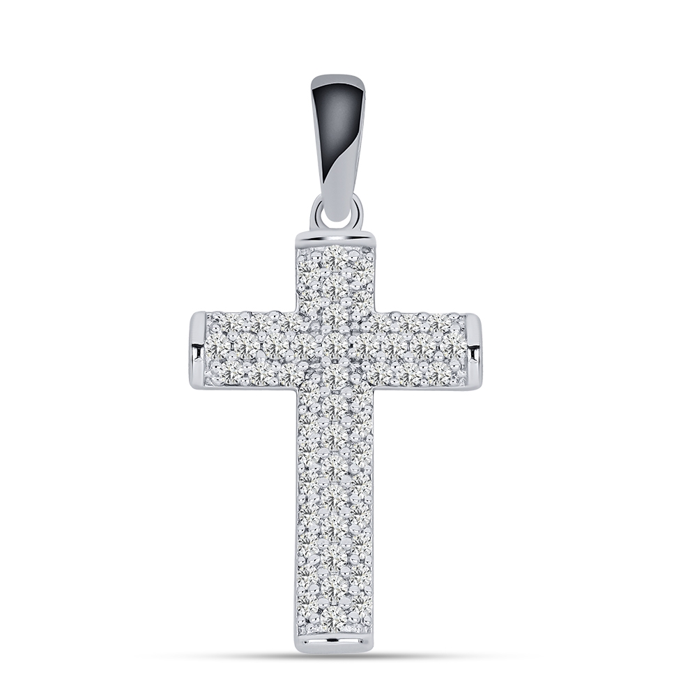 Pandantiv din argint  cu pietre Cubic Zirconia Incolor