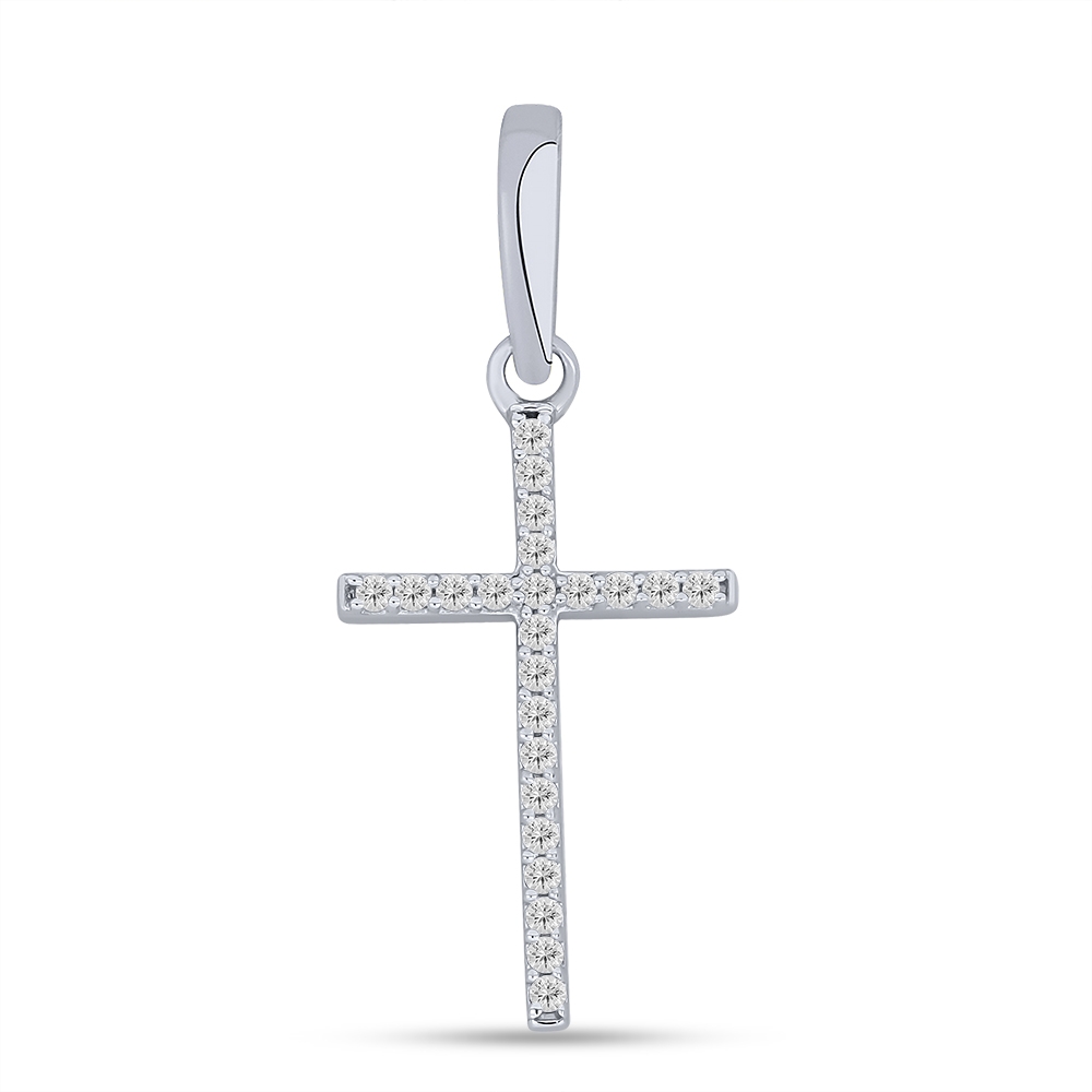 Pandantiv din argint  cu pietre Cubic Zirconia Incolor