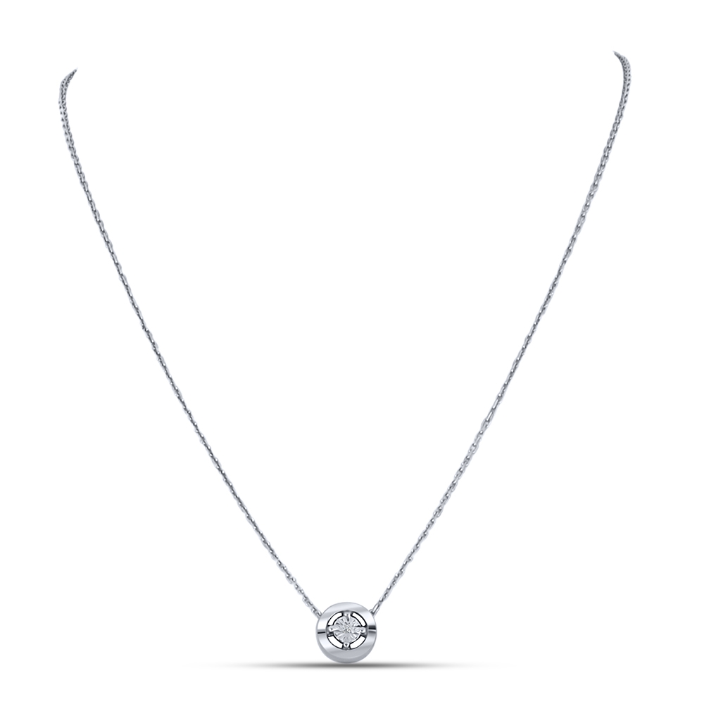 Colier din argint  cu pietre Cubic Zirconia Incolor