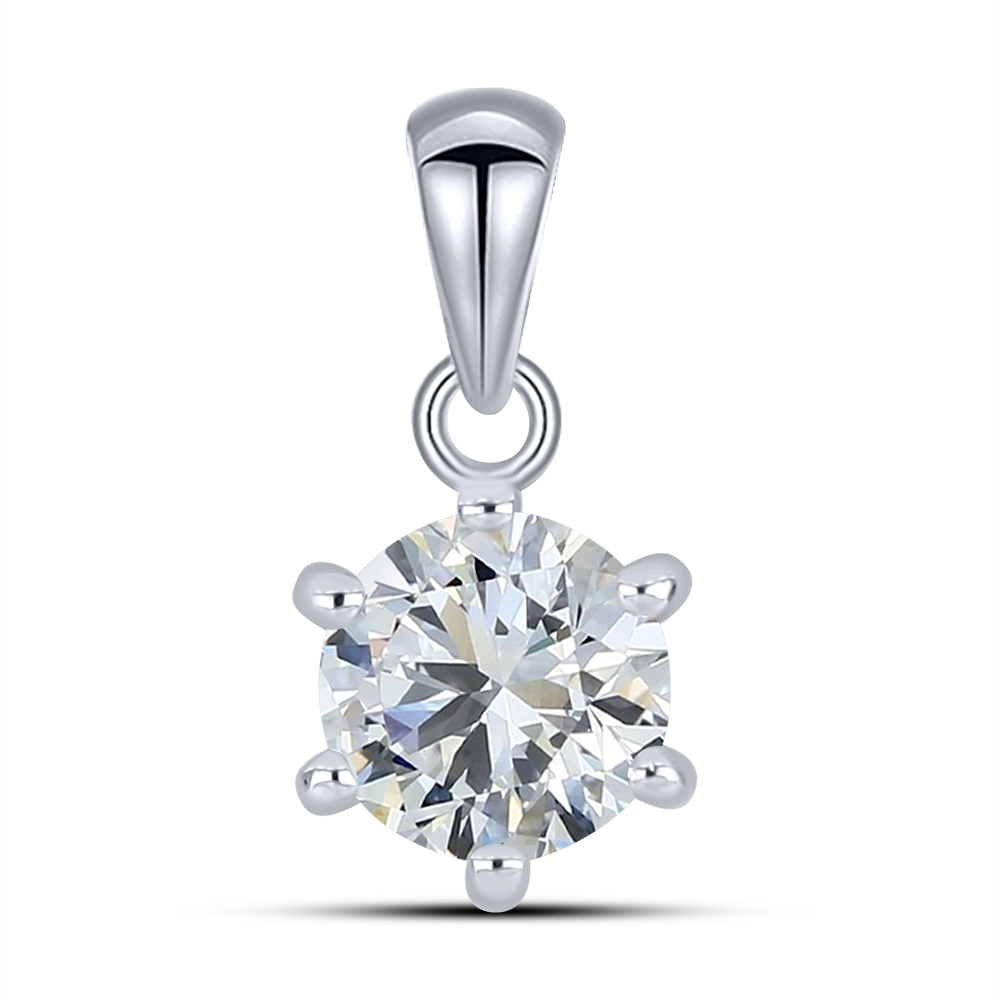 Pandantiv din argint  cu pietre Cubic Zirconia Incolor