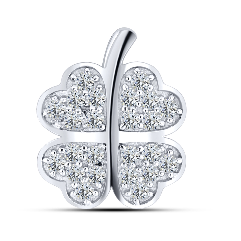 Pandantiv din argint  cu pietre Cubic Zirconia Incolor