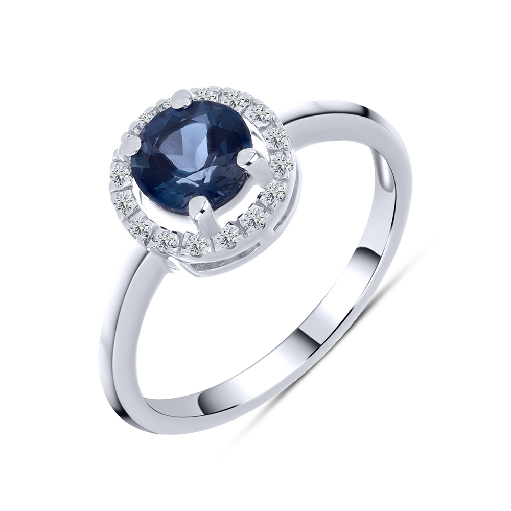 Inel din argint  cu pietre Cubic Zirconia Incolor, Topaz London