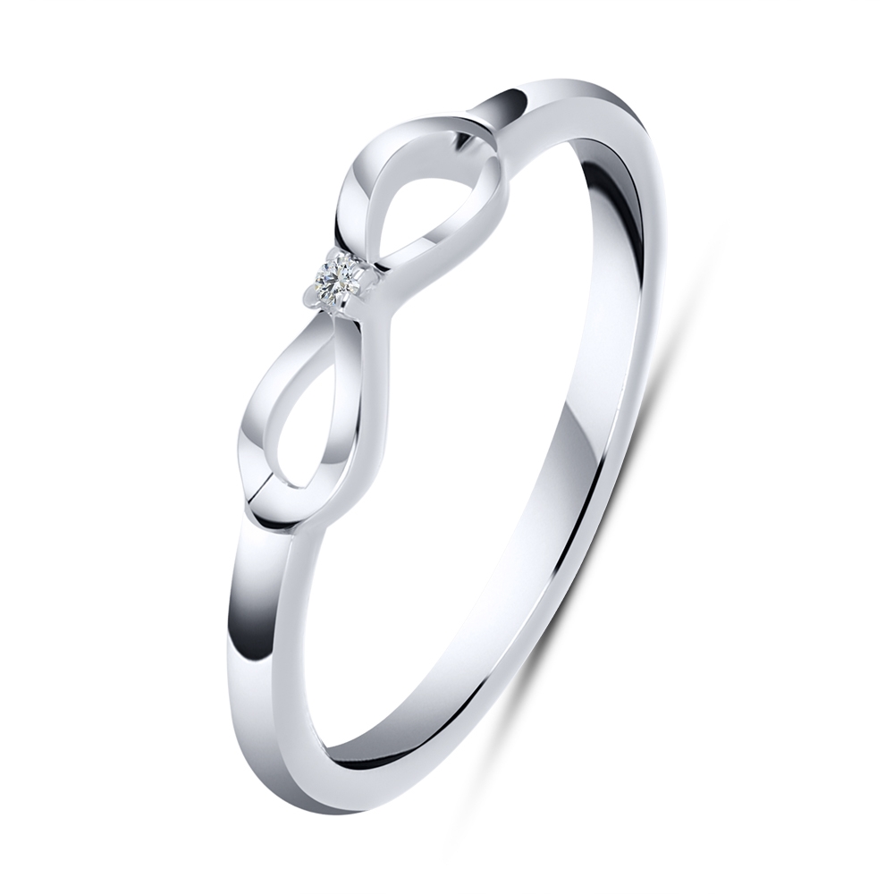 Inel din argint  cu pietre Cubic Zirconia Incolor