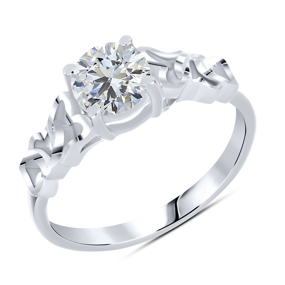 Inel din argint  cu pietre Cubic Zirconia Incolor