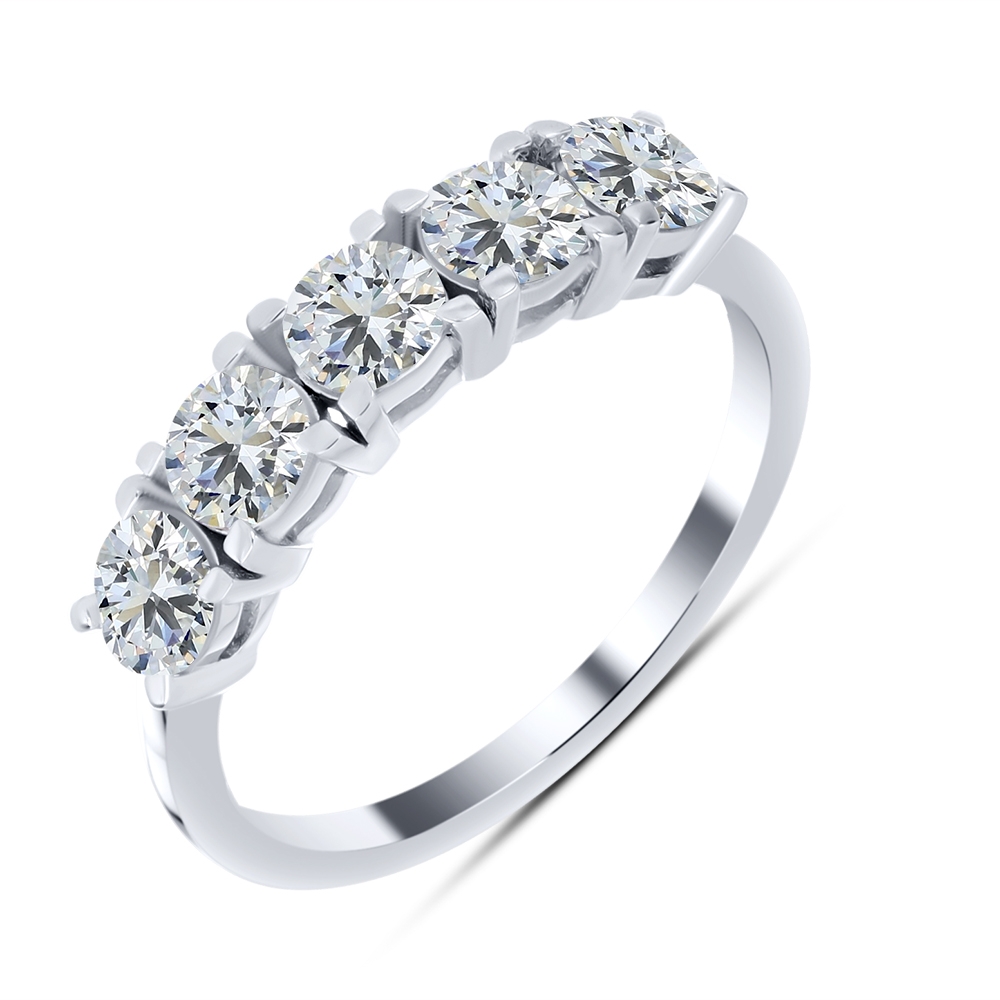 Inel din argint  cu pietre Cubic Zirconia Incolor