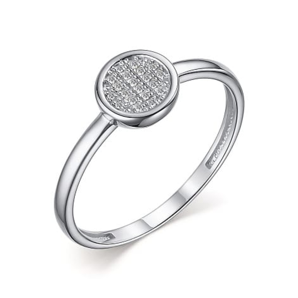 Inel din aur alb cu pietre Diamant