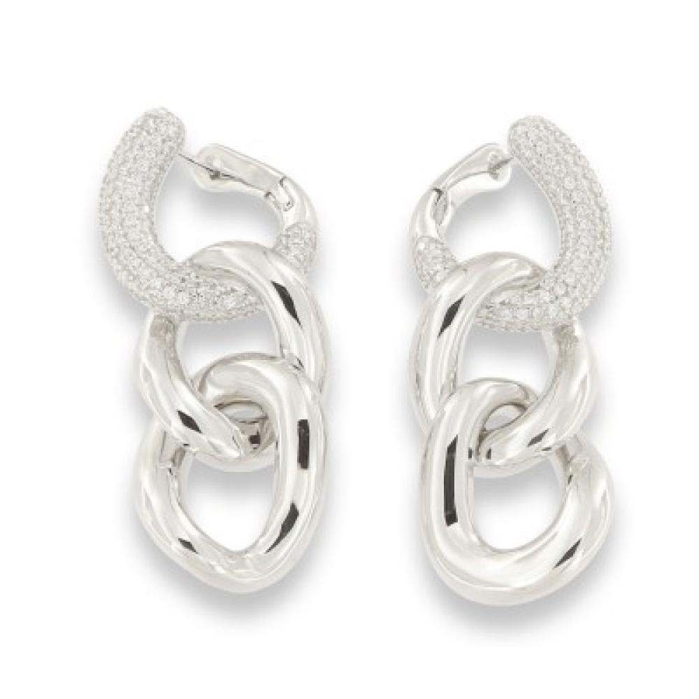 Cercei Suspendați din argint  cu pietre Cubic Zirconia Incolor