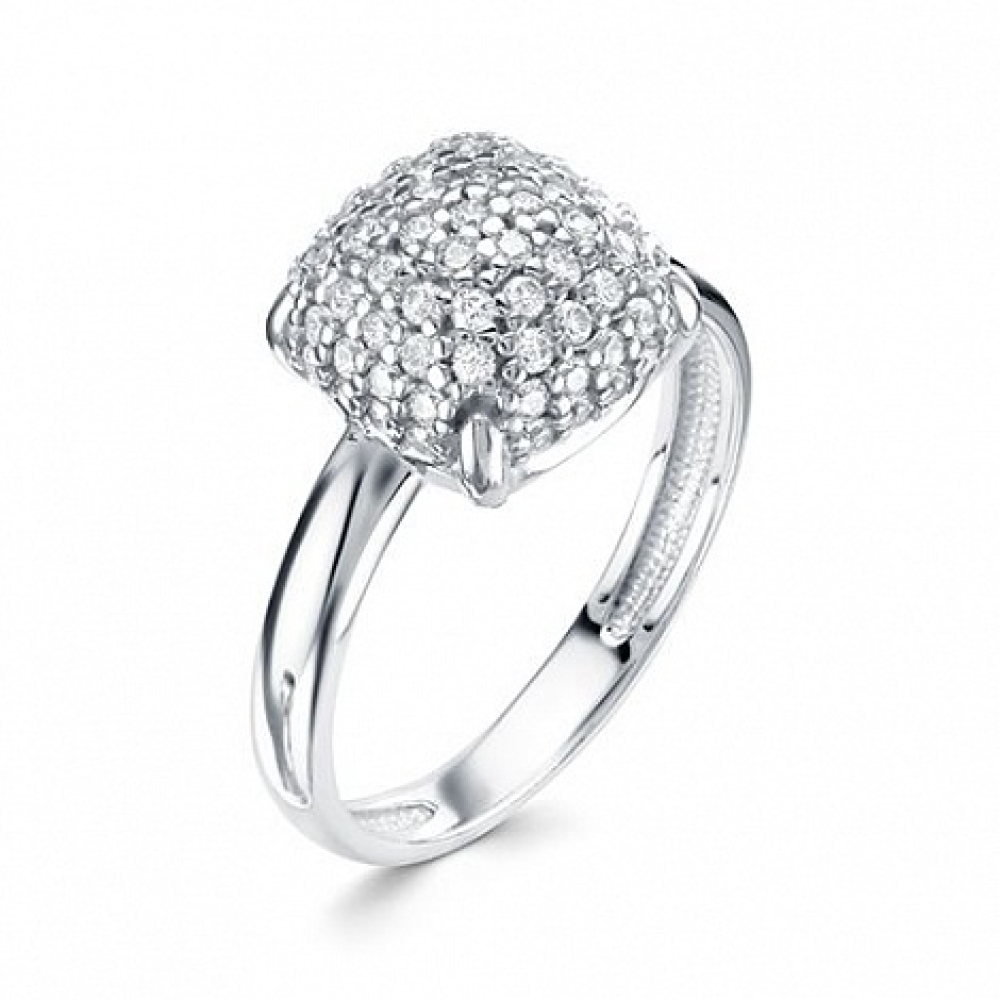 Inel din argint  cu pietre Cubic Zirconia Incolor