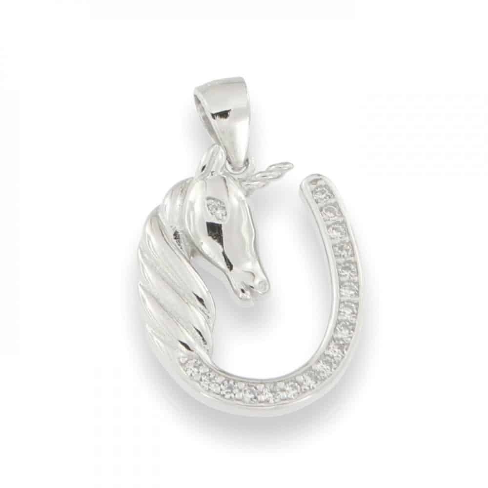 Pandantiv din argint  cu pietre Cubic Zirconia Incolor
