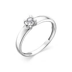 Inel din aur alb cu pietre Diamant