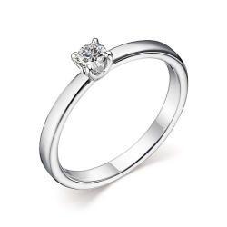 Inel din aur alb cu pietre Diamant
