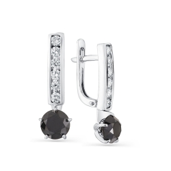 Inel din aur alb cu pietre Diamant, Diamant negru