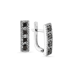 Inel din aur alb cu pietre Diamant, Diamant negru