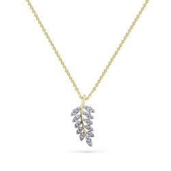 Colier din aur galben cu pietre Diamant