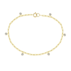 Brățară din aur galben cu pietre Diamant