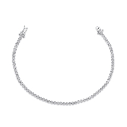 Brățară din aur alb cu pietre Diamant