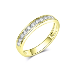 Verighetă din aur galben cu pietre Diamant