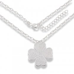 Colier din argint  cu pietre Cubic Zirconia Incolor