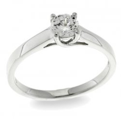 Inel din argint  cu pietre Cubic Zirconia Incolor
