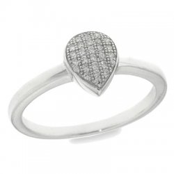 Inel din argint  cu pietre Cubic Zirconia Incolor