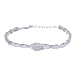 Brățară din argint  cu pietre Cubic Zirconia Incolor