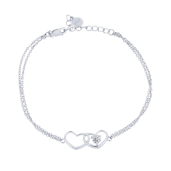 Brățară din argint  cu pietre Cubic Zirconia Incolor