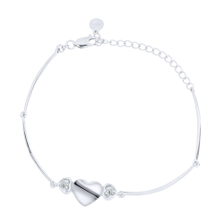 Brățară din argint  cu pietre Cubic Zirconia Incolor