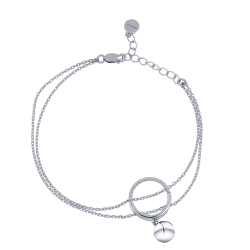 Brățară din argint  cu pietre Cubic Zirconia Incolor