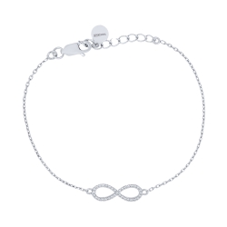 Brățară din argint  cu pietre Cubic Zirconia Incolor