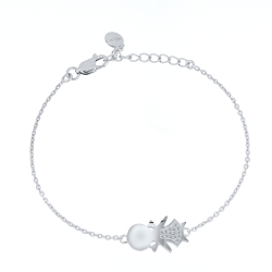 Brățară din argint  cu pietre Cubic Zirconia Incolor