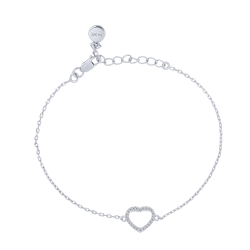 Brățară din argint  cu pietre Cubic Zirconia Incolor
