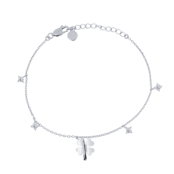 Brățară din argint  cu pietre Cubic Zirconia Incolor