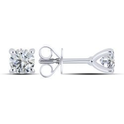 Cercei Pusete din argint  cu pietre Cubic Zirconia Incolor
