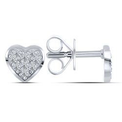 Cercei Pusete din argint  cu pietre Cubic Zirconia Incolor