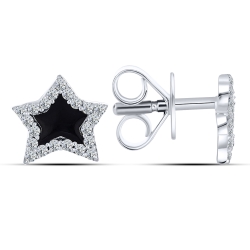 Cercei Pusete din argint  cu pietre Cubic Zirconia Incolor, Finift