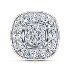 Pandantiv din aur roz cu pietre Cubic Zirconia Incolor
