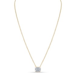 Colier din aur roz cu pietre Cubic Zirconia Incolor