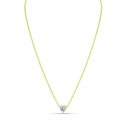 Colier din aur galben cu pietre Cubic Zirconia Incolor