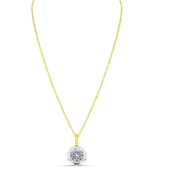 Colier din aur galben cu pietre Cubic Zirconia Incolor